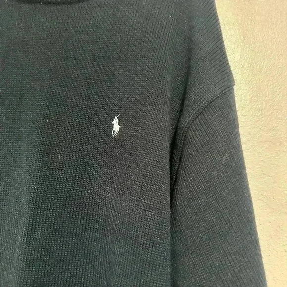 Polo Ralph Lauren Shirt Adult X-Large dark Blue Knit Sleepwear 100% Cotton Mens - Picture 3 of 5